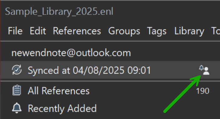 Image of the Activity Feed button
